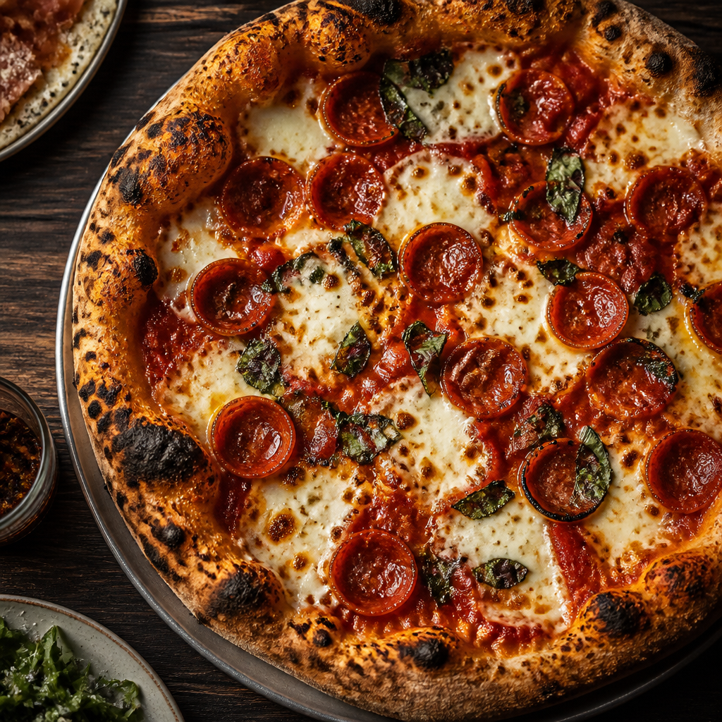 Pyro's Fire Fresh Pizza pizza