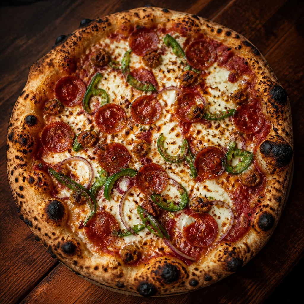 Elm City Brewing pizza