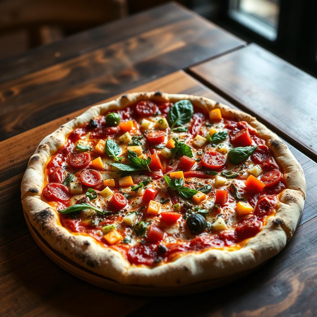 Lovely's Fifty Fifty pizza