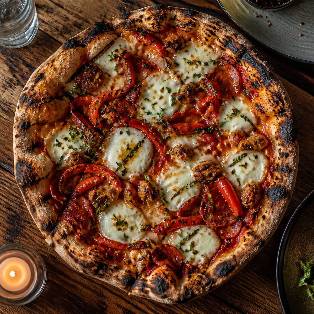 Bob & Timmy's Grilled Pizza pizza